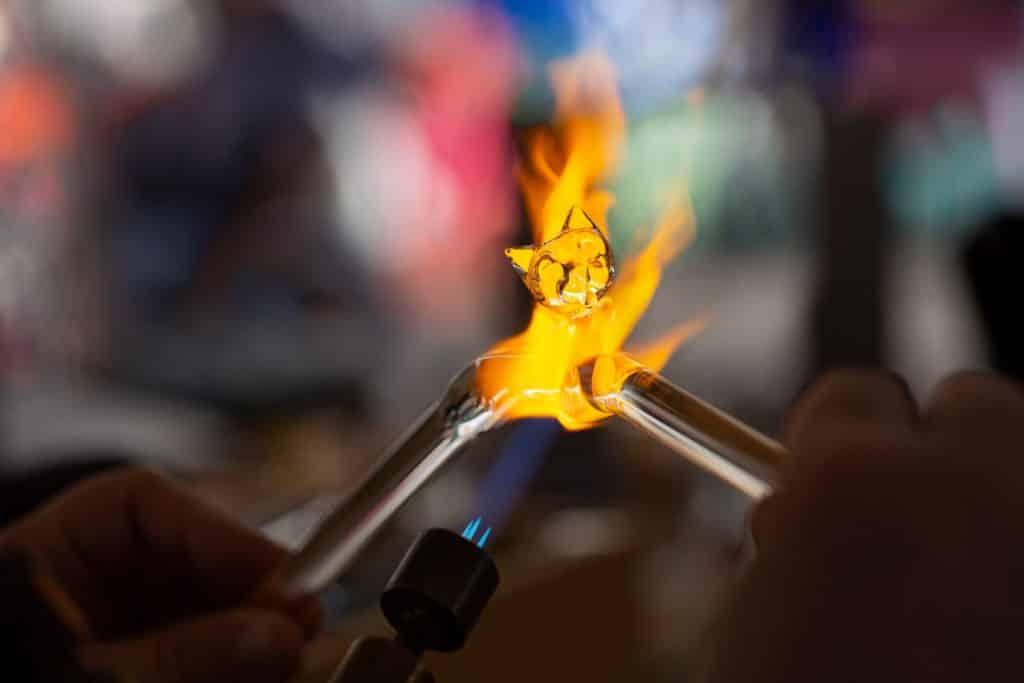 Verrerie d'art au chalumeau réalisé par un photographe professionnel