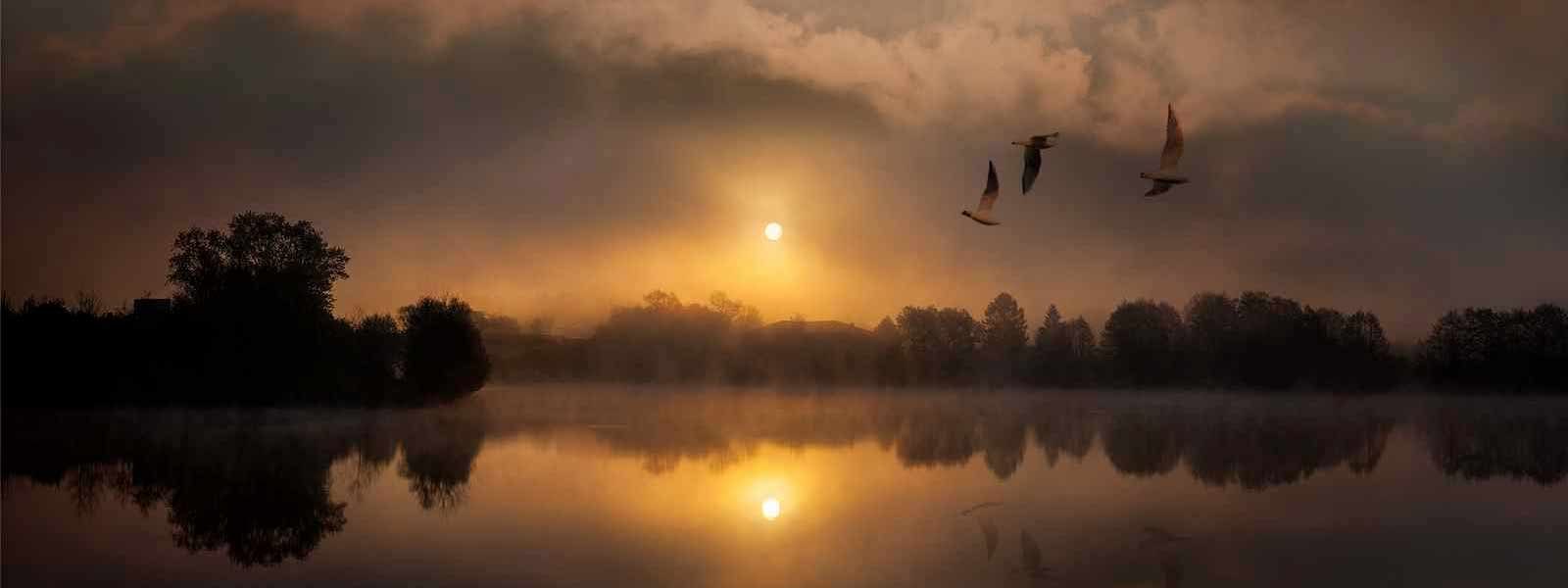 couché de soleil sur la Moselle à Toul