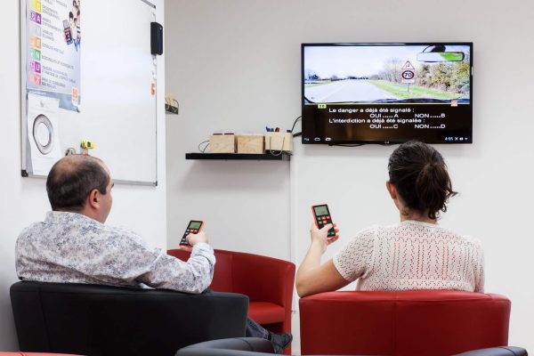 Séance de code en auto-école